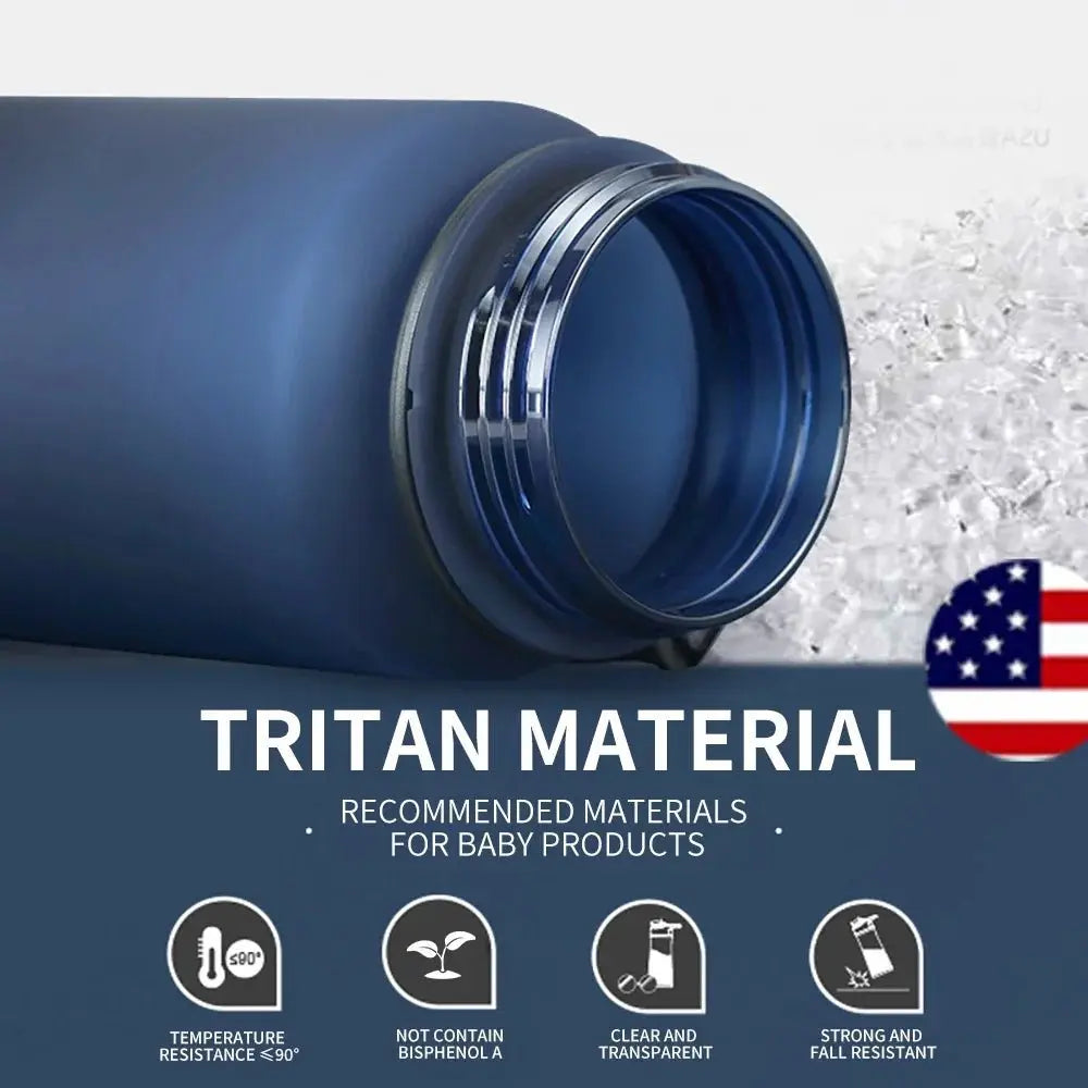 High Quality Water Bottle 500ML 1000ML BPA Free Leak Proof Portable For Adult Children Sports Gym Eco Friendly Drink Bottles - Beauty