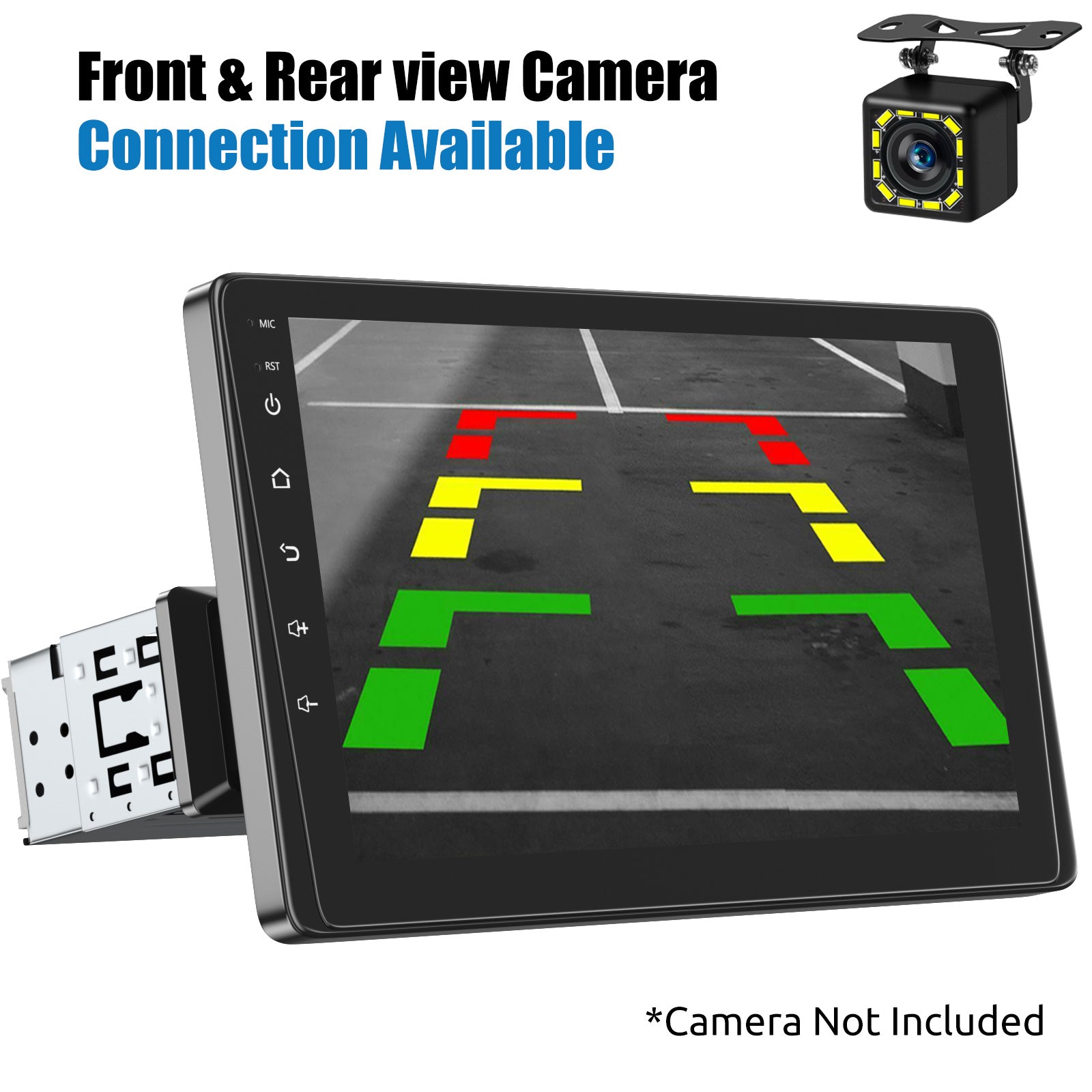 ESSGOO 9" Single DIN Wireless CarPlay Android Auto Car Stereo Player Radio IPS Screen FM BT Handsfree USB AUX TF SWC Mirror Link