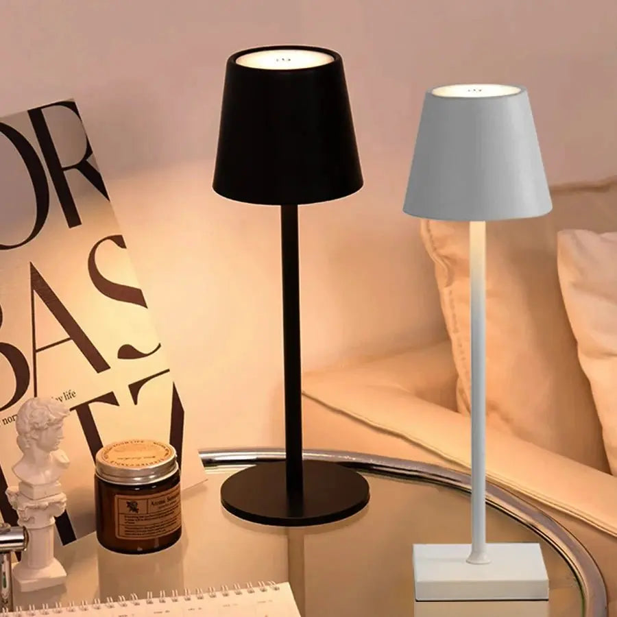 LED Desk Lamp Usb Rechargeable Table Lamp Bar Restaurant Ambiance Wireless Touch Lamps 3Levels Dimmable Waterproof Led Lights - Beauty