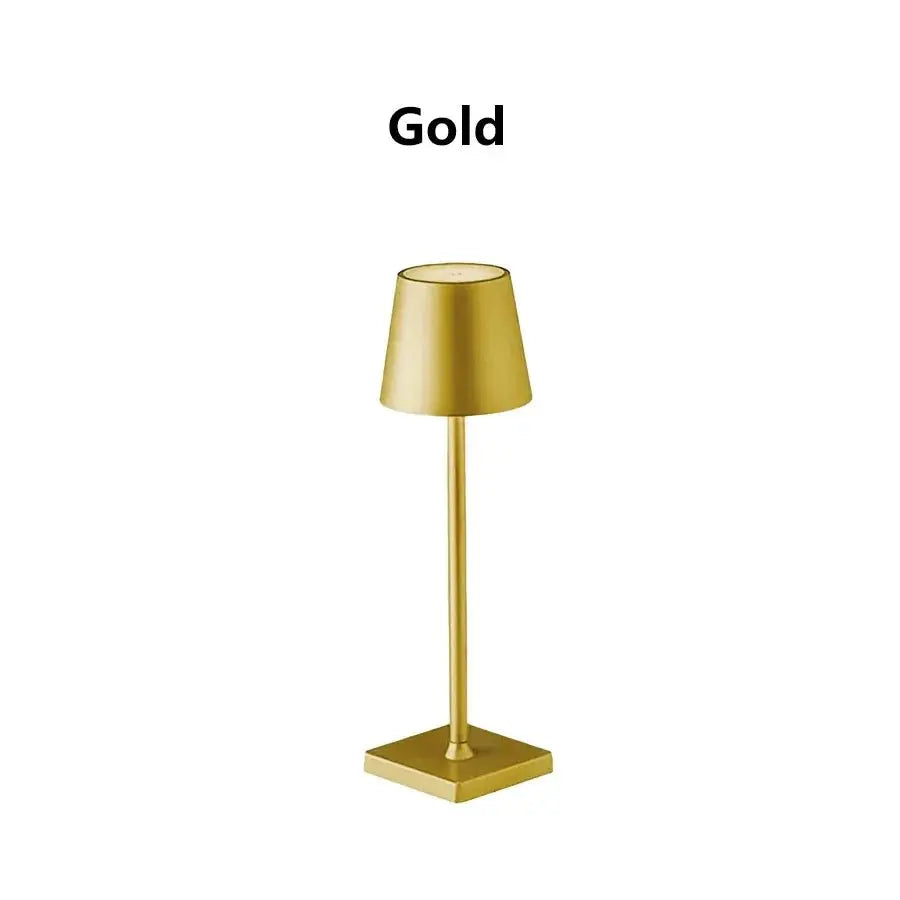 LED Desk Lamp Usb Rechargeable Table Lamp Wireless Touch 3 Color Desktop Night Light Bar Restaurant Creative Ambient Light Decor - Beauty