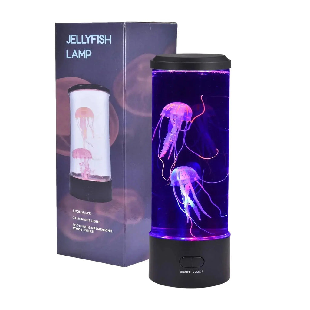 LED Fantasy Jellyfish Lamps Color Changing Jellyfish Tank Aquarium Lamp USB Battery Power Relaxing Mood Night Light - Beauty
