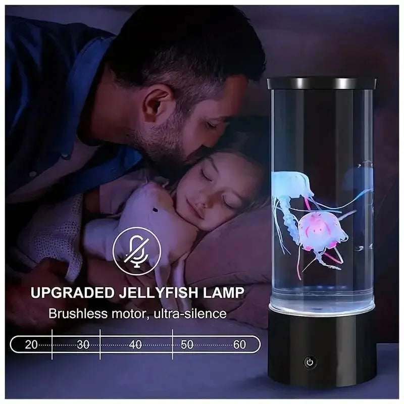 LED Fantasy Jellyfish Lamps Color Changing Jellyfish Tank Aquarium Lamp USB Battery Power Relaxing Mood Night Light - Beauty