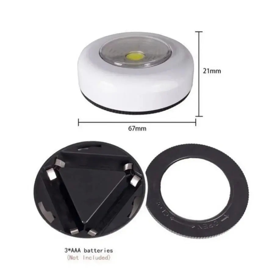 LED Touch Switch Night Light Wireless Wall Lamps for Bedroom Kitchen Wardrobe Closets Cabinet Battery Powered Portable Lights - Beauty