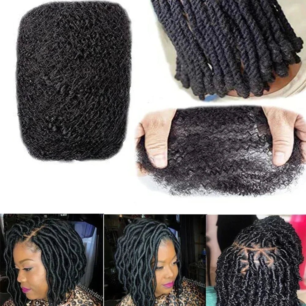 Lolely Dream Spring Twist Afro Kinky Bulk Hair 100% Human Hair For Dreadlocks Twist Braid Hair Extension Natrual Black Color - Beauty