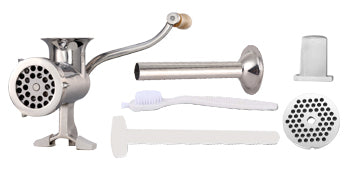 SucceBuy Manual Stainless Steel Meat Grinder with Clamp