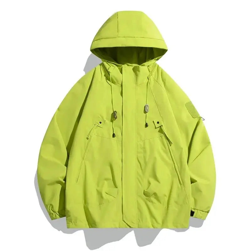 Men's Jacket Spring Autumn Trendy Brand Casual Hooded Jacket Outdoor Windproof and Waterproof - Beauty