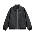Men's Jackets Fashionable Soft and Comfortable Casual Loose and Versatile Handsome Retro Fashion Standing Collar Handsome Coats - Beauty