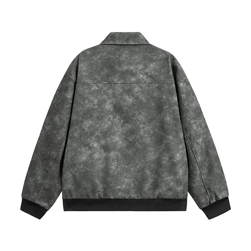 Men's Jackets Fashionable Soft and Comfortable Casual Loose and Versatile Handsome Retro Fashion Standing Collar Handsome Coats - Beauty