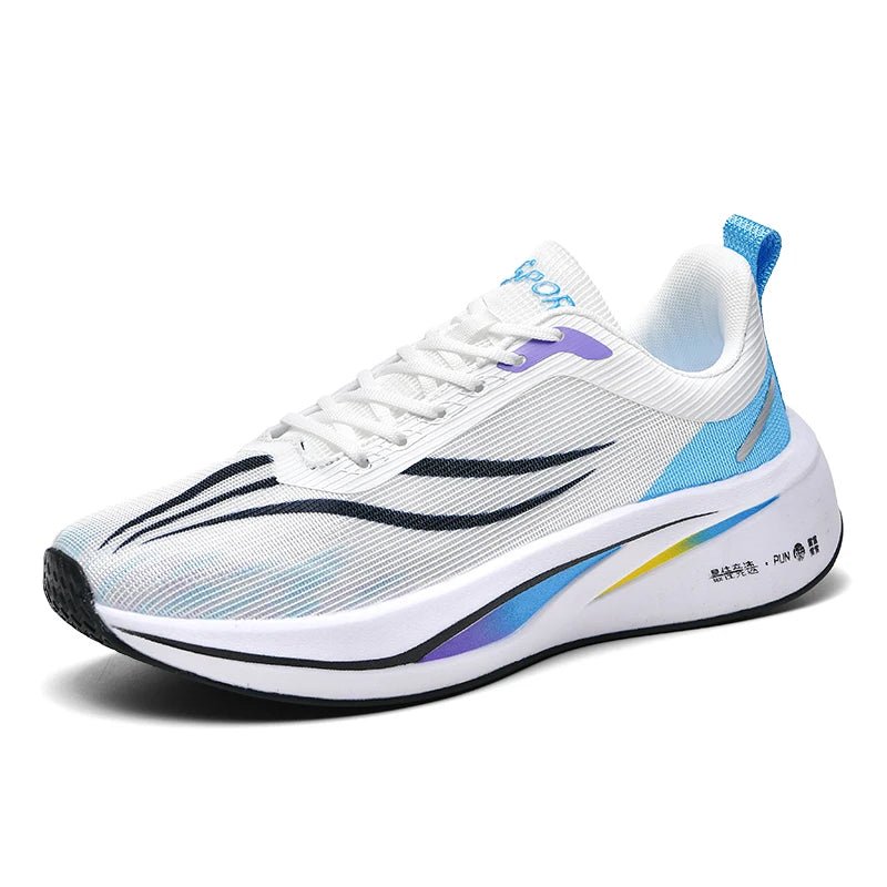 Men's New Fashion Carbon Plate Rebound Casual Shoes Breathable Mesh Couples Running Shoes - Beauty
