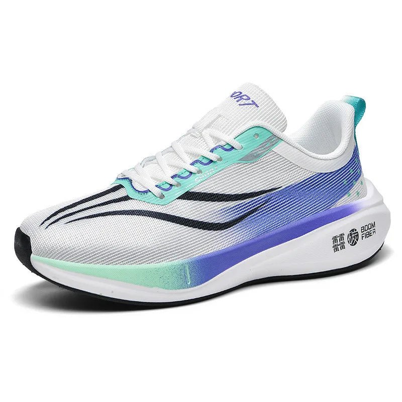 Men's Summer Breathable Mesh Thin Sports Shoes for Teenagers And Middle School Students Running Shoes with Carbon Plate - Beauty