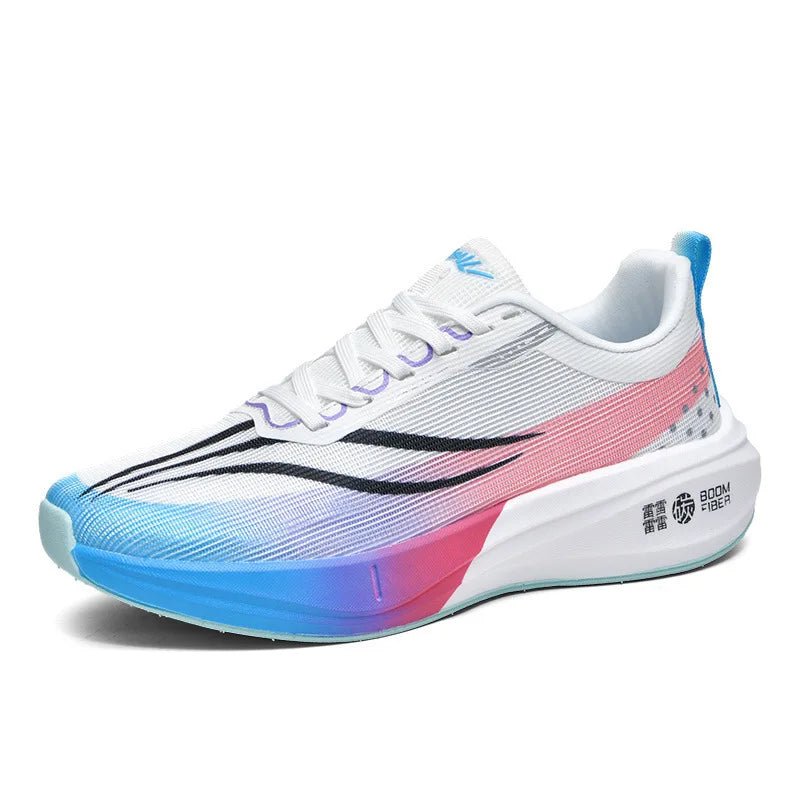 Men's Summer Breathable Mesh Thin Sports Shoes for Teenagers And Middle School Students Running Shoes with Carbon Plate - Beauty