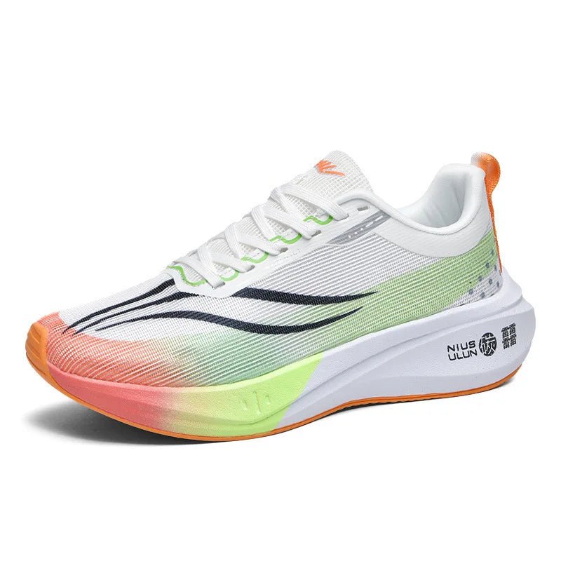 Men's Summer Breathable Mesh Thin Sports Shoes for Teenagers And Middle School Students Running Shoes with Carbon Plate - Beauty