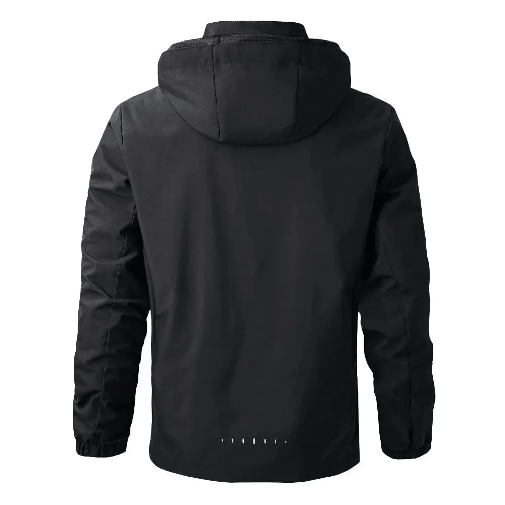 Men's Waterproof Rain Jacket Lightweight Outer Hooded Outdoor Raincoat Hiking Windproof Jacket Climbing Outdoor Jackets - Beauty