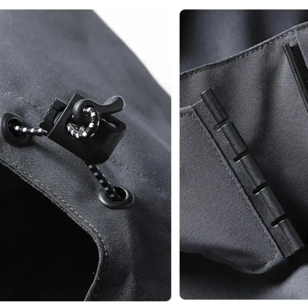 Men's Waterproof Rain Jacket Lightweight Outer Hooded Outdoor Raincoat Hiking Windproof Jacket Climbing Outdoor Jackets - Beauty