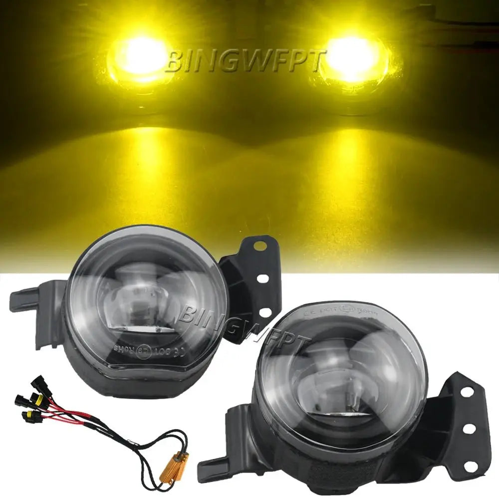 NEW Fog Lights For BMW E60 E90 E63 E46 323i 325i 525i Headlight Headlights Fog Light LED Fog Lamps Lens Foglights Accessories - Beauty