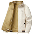 New Spring Men Reversible Jackets High Quality Male Stand Collar Business Jackets Casual Coats Man 100% Cotton Slim Fit Coats 6X - Beauty