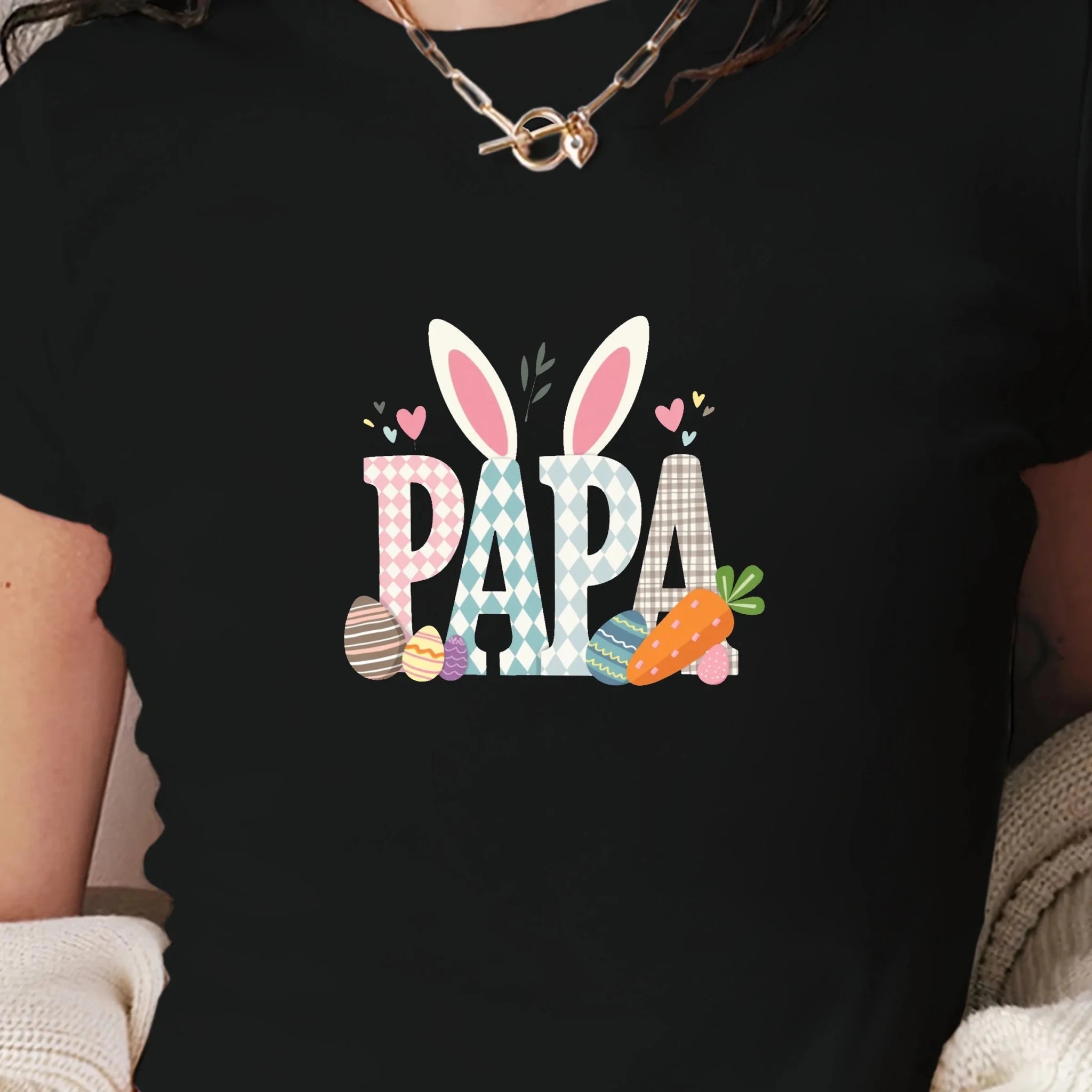 PAPA Women's Y2K Slim Fit Fashion Short T-Shirt with Print Knitted Fabric - Beauty
