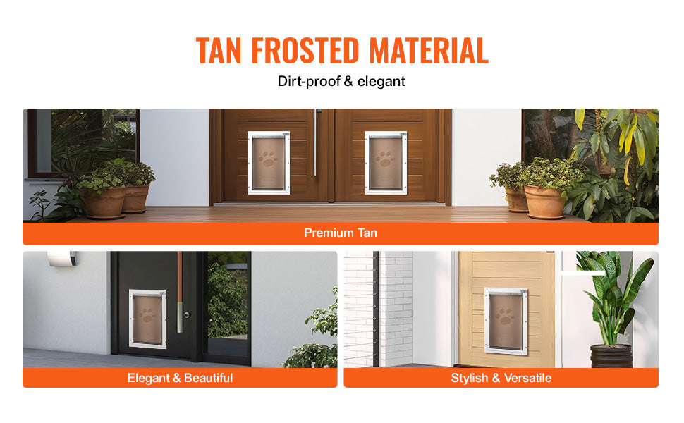 SucceBuy Pet Door Replacement Flap Compatible Flap Pet Doors Magnetic Strip Weather-proof Thickened PVC Replacement Flap