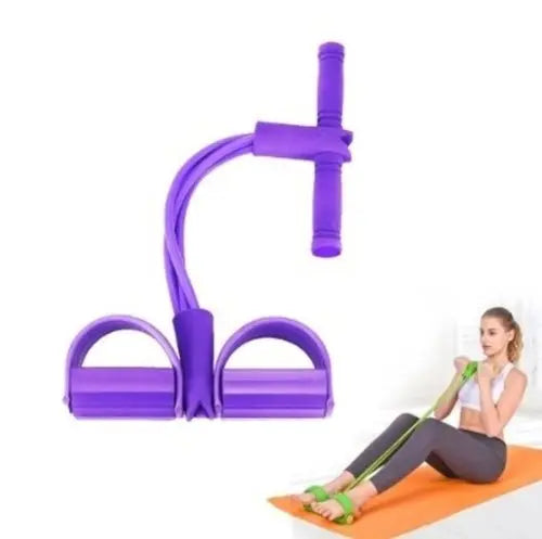 Portable Fitness Resistance Band with Pedal - Beauty