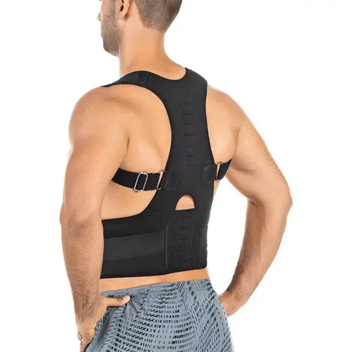 Posture Corrector Support Magnetic Back Shoulder Brace Belt Band For - Beauty