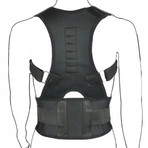 Posture Corrector Support Magnetic Back Shoulder Brace Belt Band For - Beauty