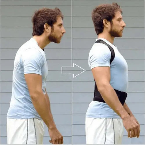 Posture Corrector Support Magnetic Back Shoulder Brace Belt Band For - Beauty