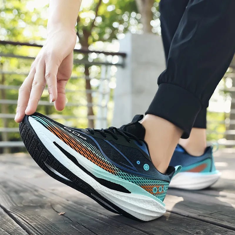 Professional Racing Running Shoes Couples Marathon Breathable Casual Sports Shoes Wear Resistant New Model Cross Border Women... - Beauty