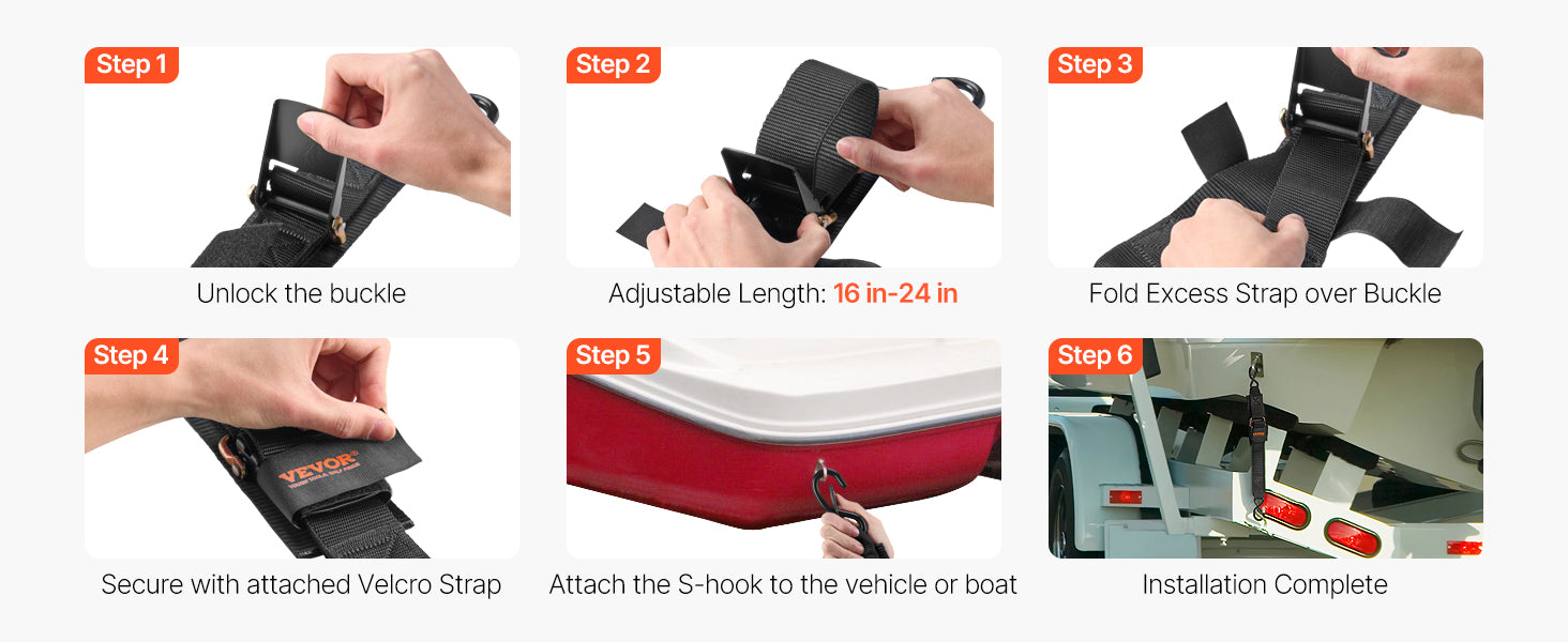 SucceBuy 2pcs 2/4ft Retractable Ratchet Straps with S Hooks 2in Cargo Ratchet Tie Down Luggage Belt Strap for Trailers Vehicles