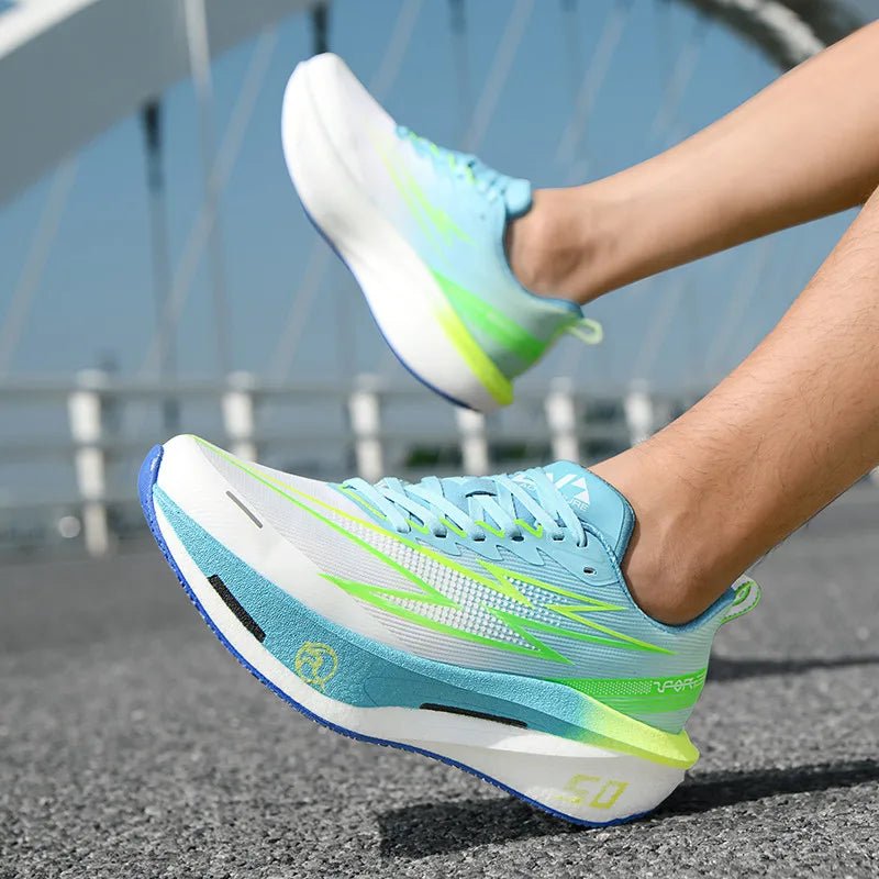 Running Shoes Men Sports Carbon Board Speciality Marathon Breathable Lightweight Women's Comfortable Athletic Nonskid Sneakers - Beauty