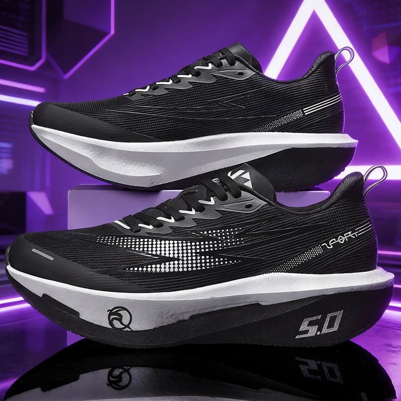 Running Shoes Men Sports Carbon Board Speciality Marathon Breathable Lightweight Women's Comfortable Athletic Nonskid Sneakers - Beauty