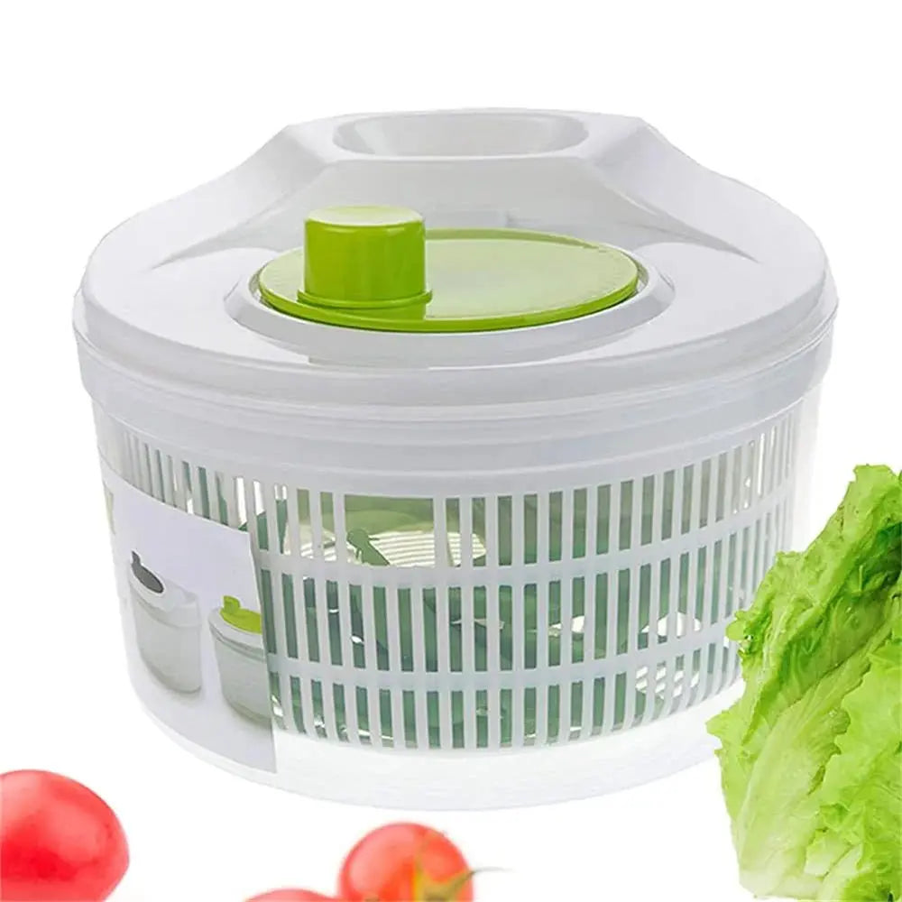 Salad Spinner Lettuce Greens Washer Dryer Drainer Crisper Strainer for Washing Drying Leafy Vegetables Kitchen Tools - Beauty
