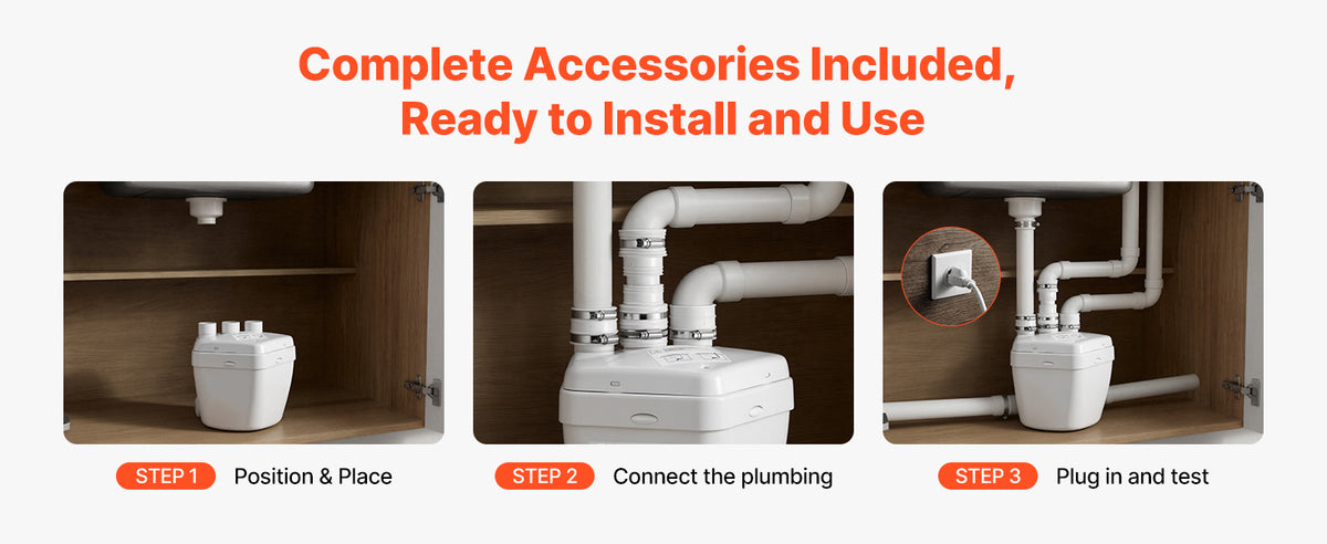 SucceBuy Utility Sink Pump 36 ft 1 HP 2200 GPH with 3 Water Inlets 1 Outlet Aluminum for Sink Shower Wash Bin Kitchen Basement