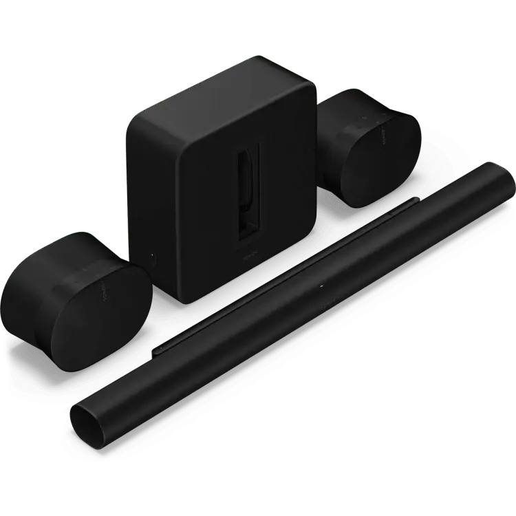 Sonos ARC Ultra Wireless Home Theater + SUB Gen 4 + 2x Era 300 + 2x Floor Stands - Beauty