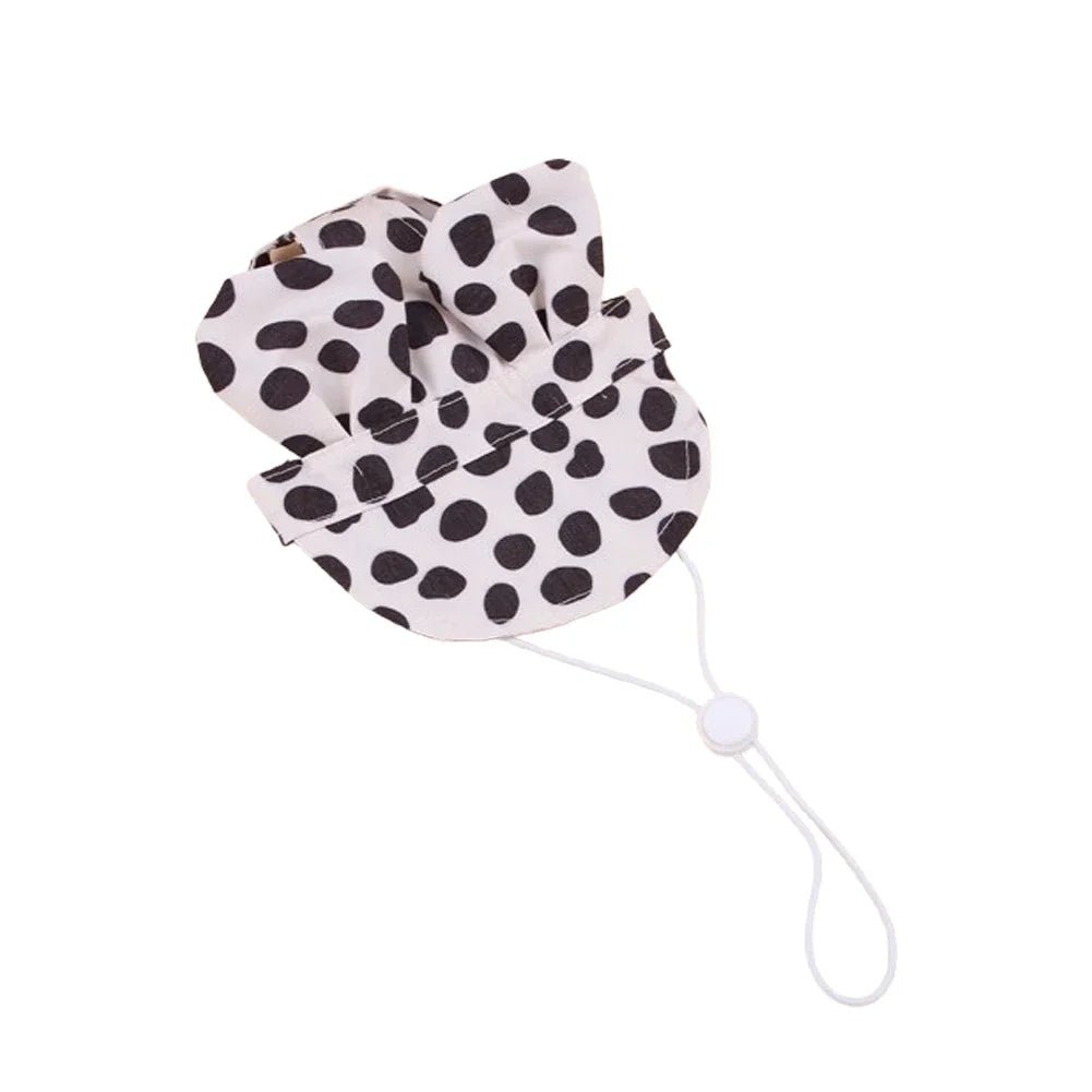 Spring and Autum Cute Cat and Dog Hat Pet Outdoor Sunscreen Breathable Dog Fisherman Hat Cat Leaky Ear Sunshade Floral Hat - Beauty
