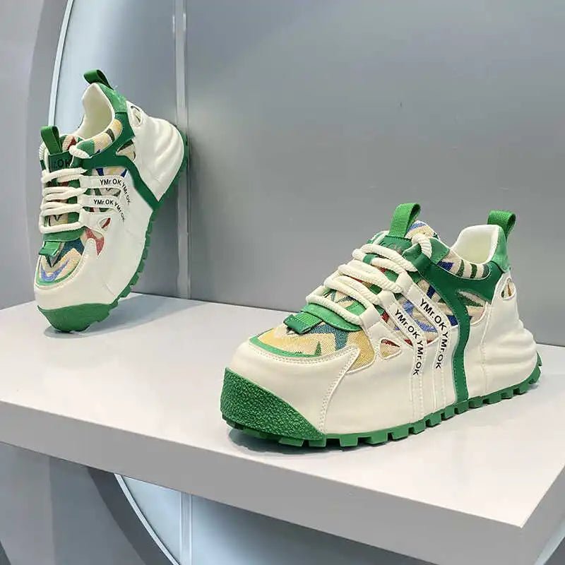 Spring and Autumn 2025 New Versatile Casual Retro Skateboarding Shoes Korean Edition Male and Female Couple Style Sports Shoes - Beauty