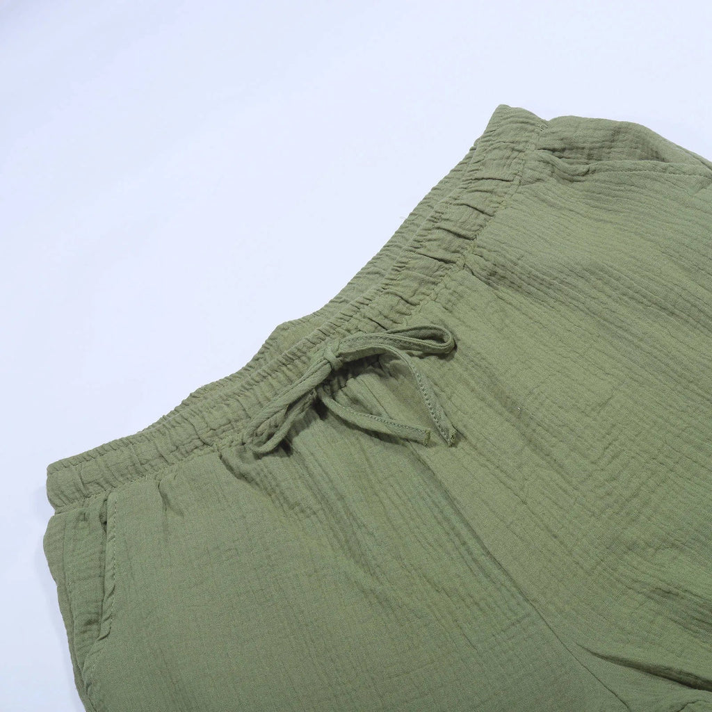 Spring Autumn Men’S Solid Casual Pocket Side Zipper Wide Leg Pants Elastic Waist Belt Loose Pants Sport Wide Leg Trousers - Beauty