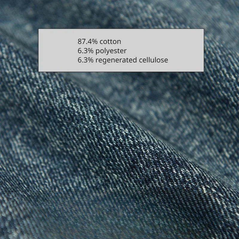 Spring Autumn New Cotton Retro Washed Jeans Men Clothing Casual Loose Straight Men Trousers AG7180 - Beauty