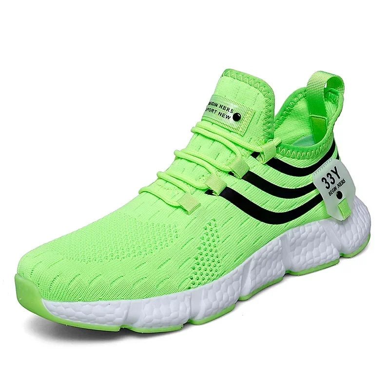 Spring New Wear Resistant Running Shoes Fashionable Trendy Elevated Flat Shoes Comfortable Soft Sports Shoes with Hollow Design - Beauty