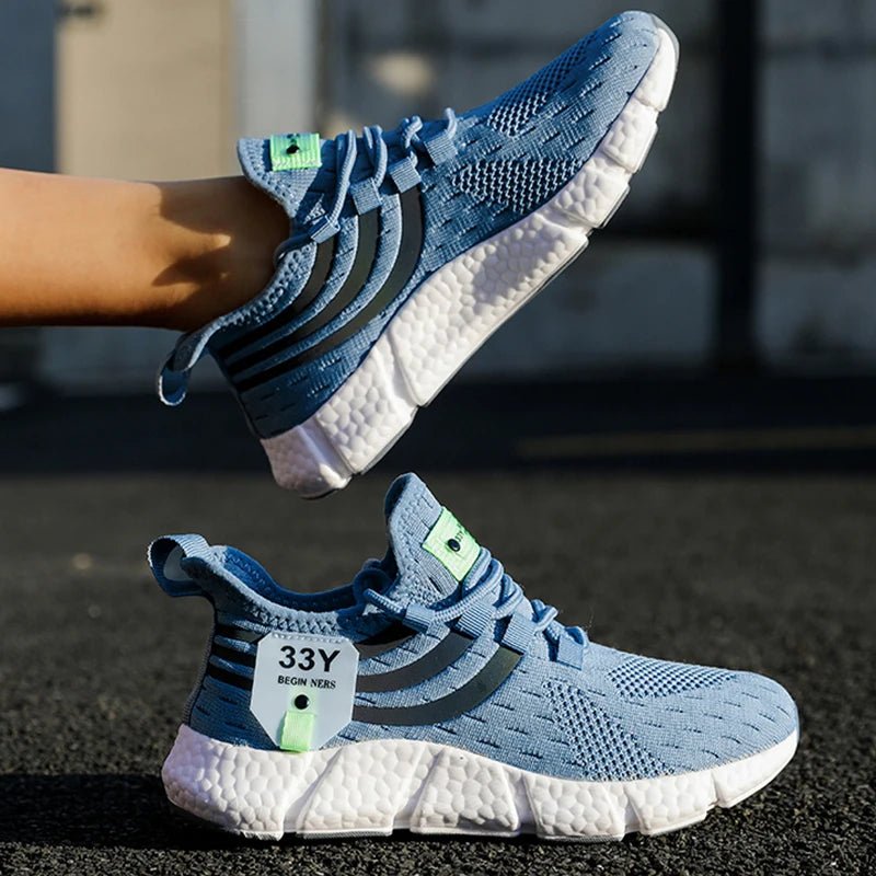 Spring New Wear Resistant Running Shoes Fashionable Trendy Elevated Flat Shoes Comfortable Soft Sports Shoes with Hollow Design - Beauty