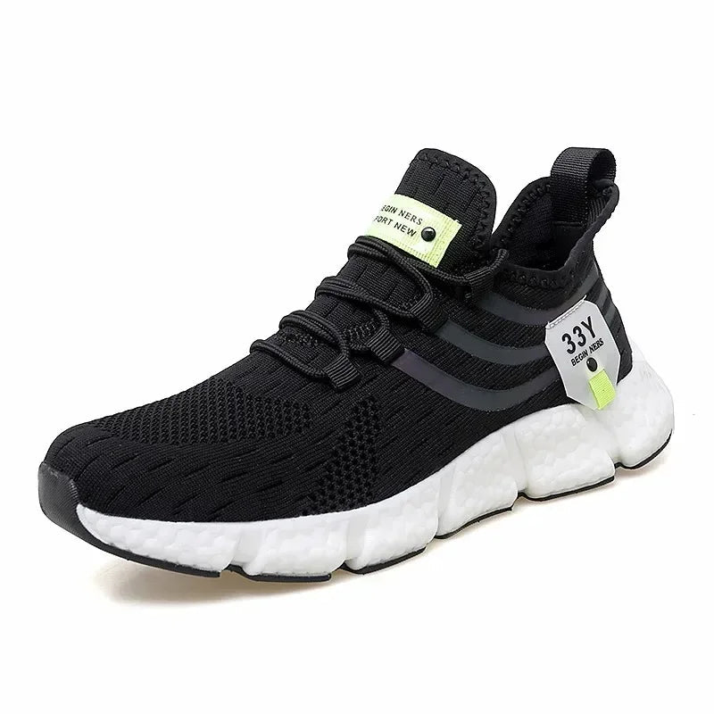 Spring New Wear Resistant Running Shoes Fashionable Trendy Elevated Flat Shoes Comfortable Soft Sports Shoes with Hollow Design - Beauty