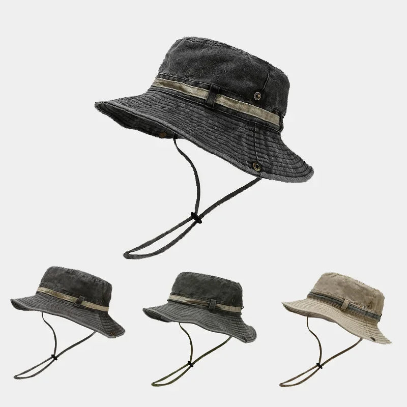 Spring Summer Cotton Solid Bucket Hat Fisherman Hat Outdoor Travel Sun Cap For Men And Women 155 - Beauty