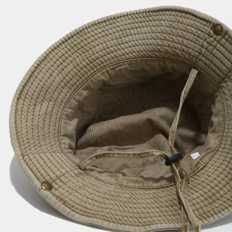 Spring Summer Cotton Solid Bucket Hat Fisherman Hat Outdoor Travel Sun Cap For Men And Women 155 - Beauty