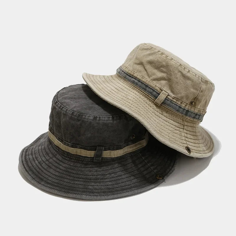 Spring Summer Cotton Solid Bucket Hat Fisherman Hat Outdoor Travel Sun Cap For Men And Women 155 - Beauty