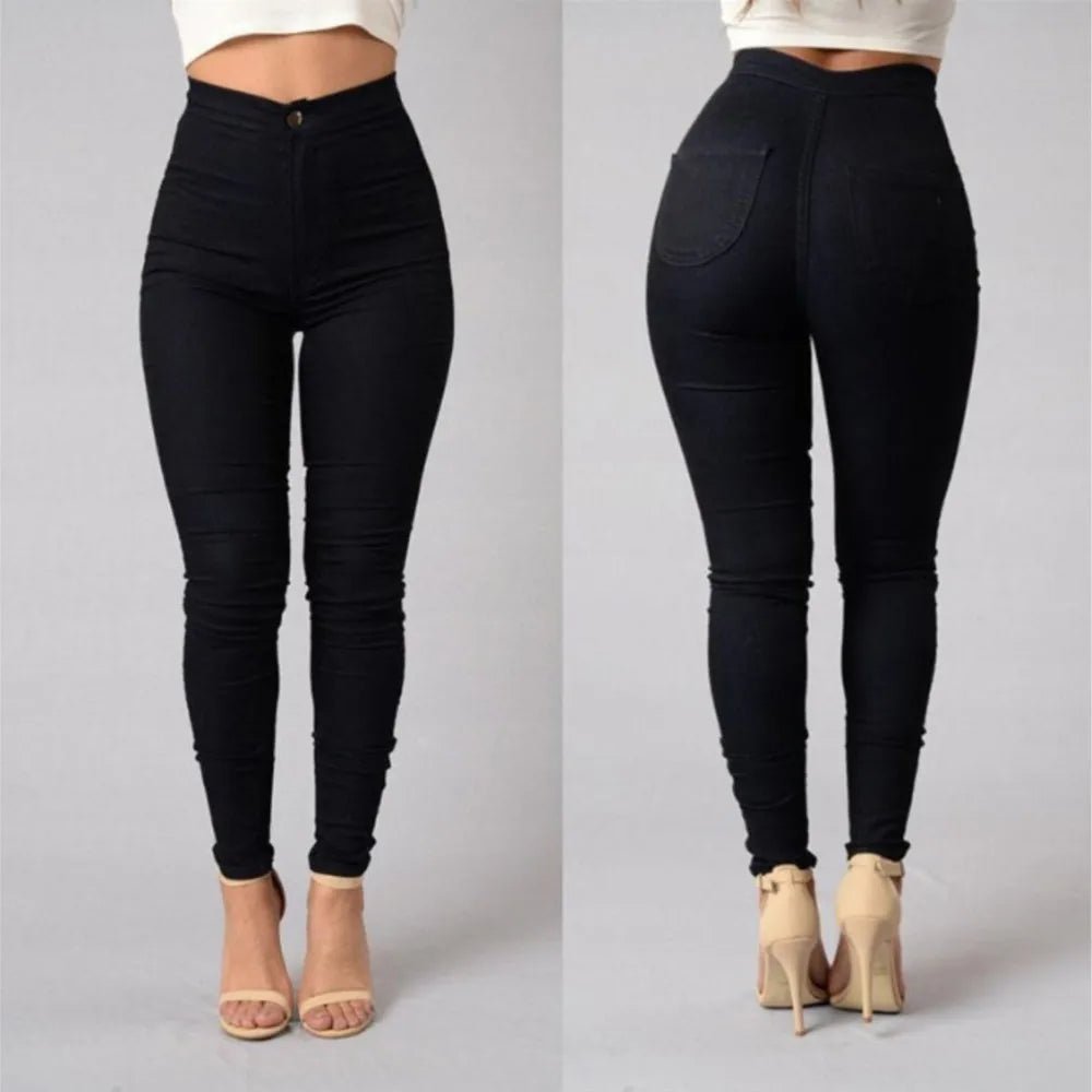Spring Summer Leggings Thin High Waisted Elastic Pencil Pants For Women's New Skinny Retro Simple Casual Sports Longjeans Female - Beauty