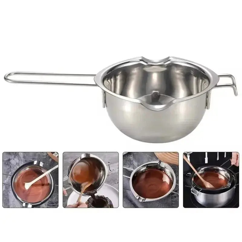 Stainless Steel Candle Wax Melting Boiler Pot with Heat Resistant Handle for Melting Chocolate Candy and Candle Making Supplies - Beauty
