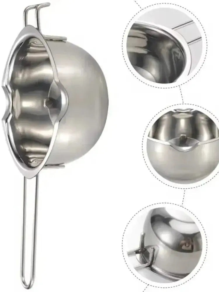 Stainless Steel Candle Wax Melting Boiler Pot with Heat Resistant Handle for Melting Chocolate Candy and Candle Making Supplies - Beauty