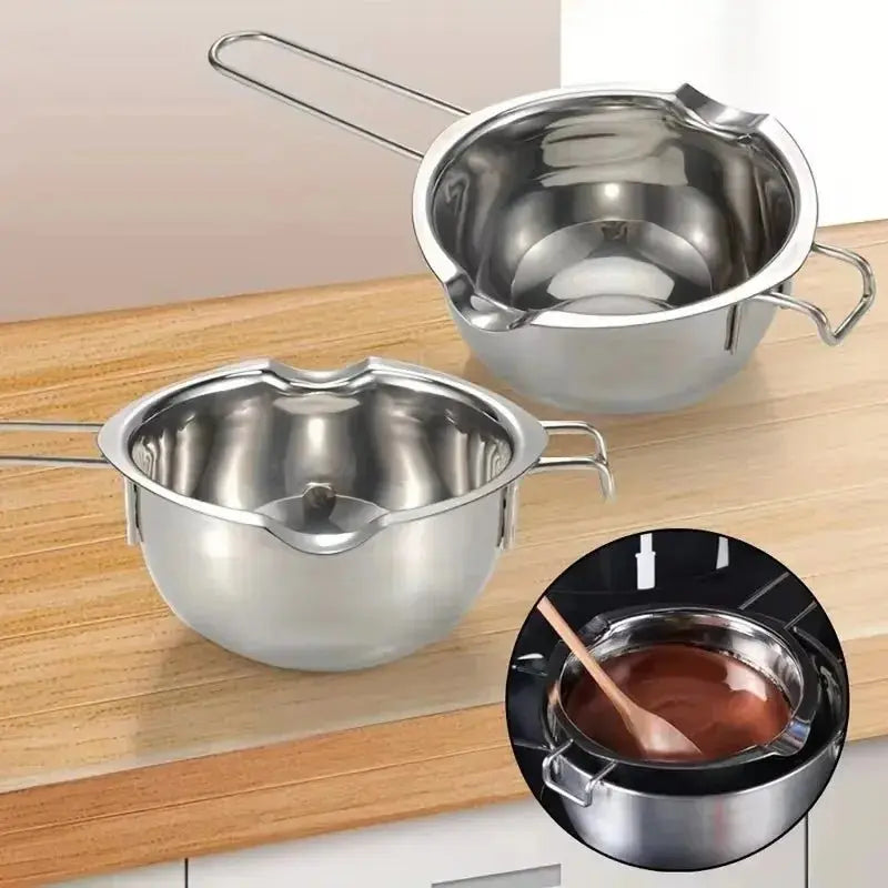 Stainless Steel Candle Wax Melting Boiler Pot with Heat Resistant Handle for Melting Chocolate Candy and Candle Making Supplies - Beauty