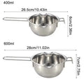 Stainless Steel Candle Wax Melting Boiler Pot with Heat Resistant Handle for Melting Chocolate Candy and Candle Making Supplies - Beauty
