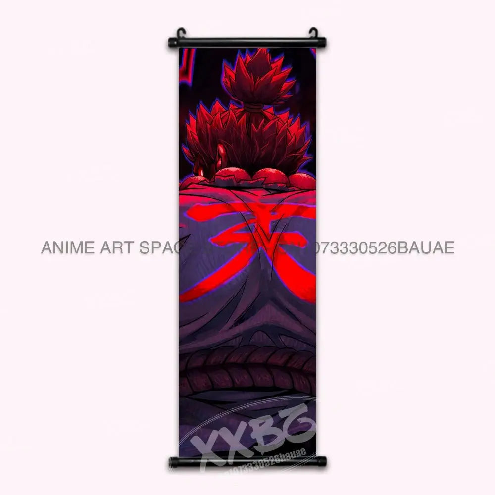 Street Fighter Hanging Painting Fighting Game Wall Artwork Gouken Scrolls Picture Sakura Kasugano Print Canvas Poster Home Decor - Beauty