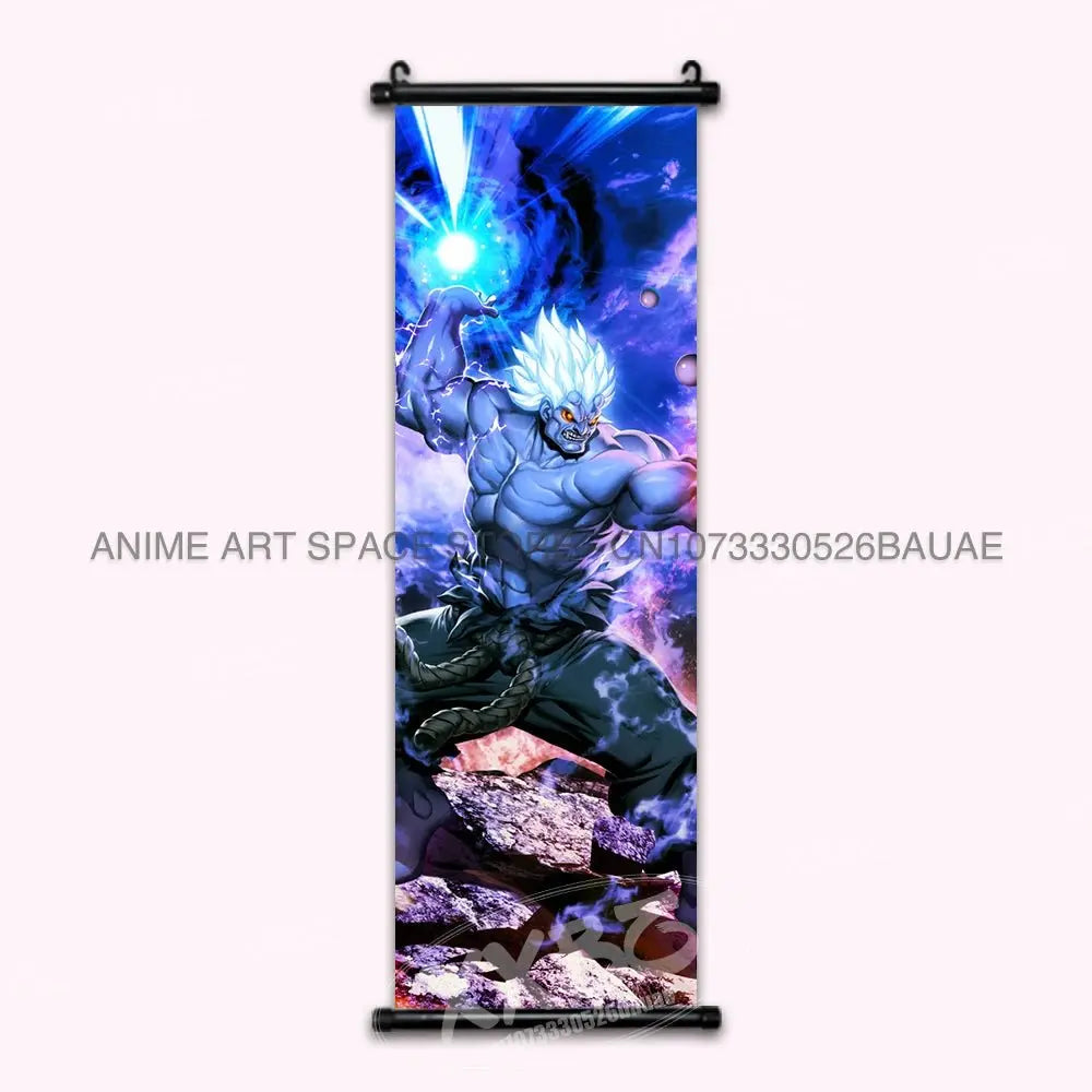 Street Fighter Hanging Painting Fighting Game Wall Artwork Gouken Scrolls Picture Sakura Kasugano Print Canvas Poster Home Decor - Beauty